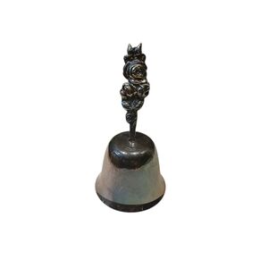 Rare 1st Edition  Silver Plated  Bell with Rose Stem